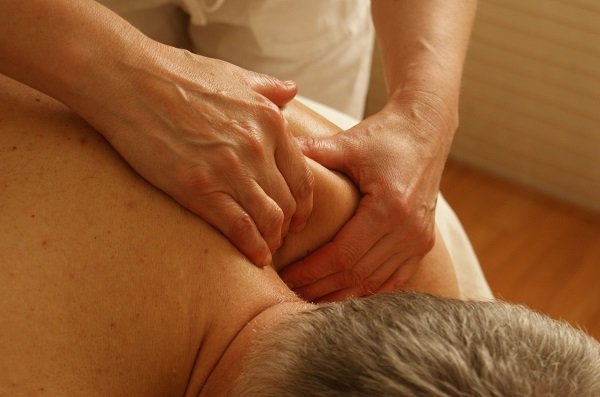 man receiving massage