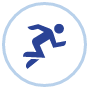 Sprinting mobile icon