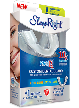 SleepRight's ProRx Dental Guard in packaging