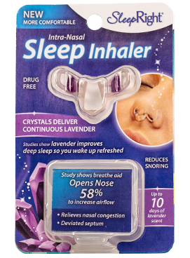 New Intra-Nasal Sleep Inhaler in box