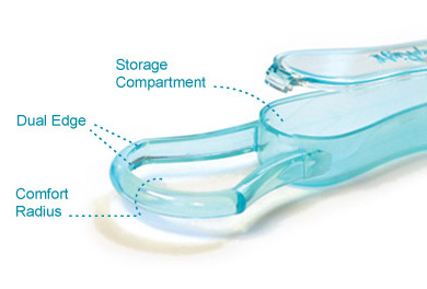 Tongue Cleaner by SleepRight diagram